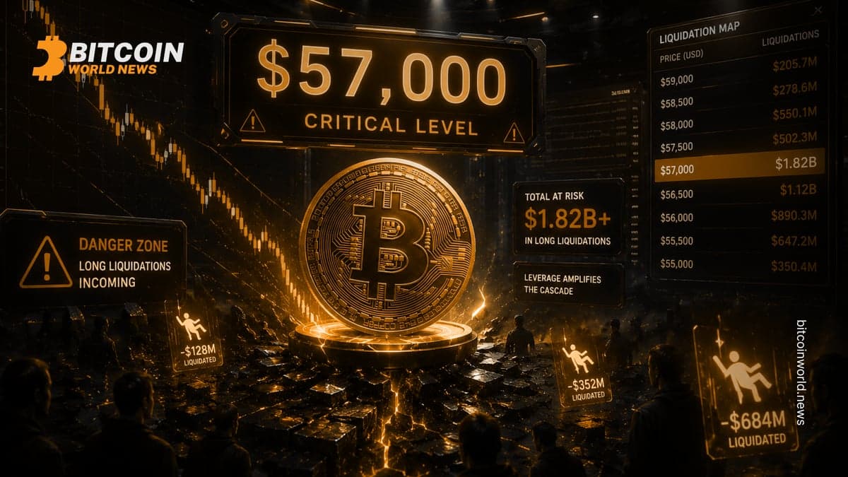 Bitcoin $57K Level Could Trigger a Wave of Long Liquidations