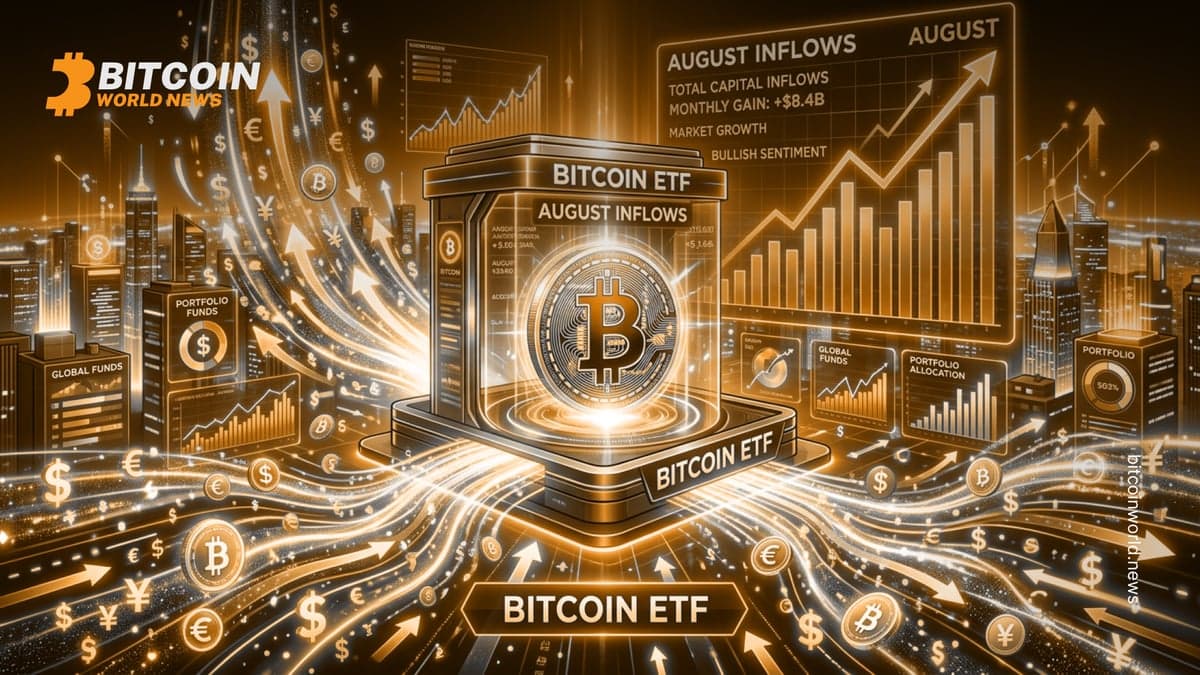 Bitcoin ETFs Attract $853.5M as August Inflows Surge