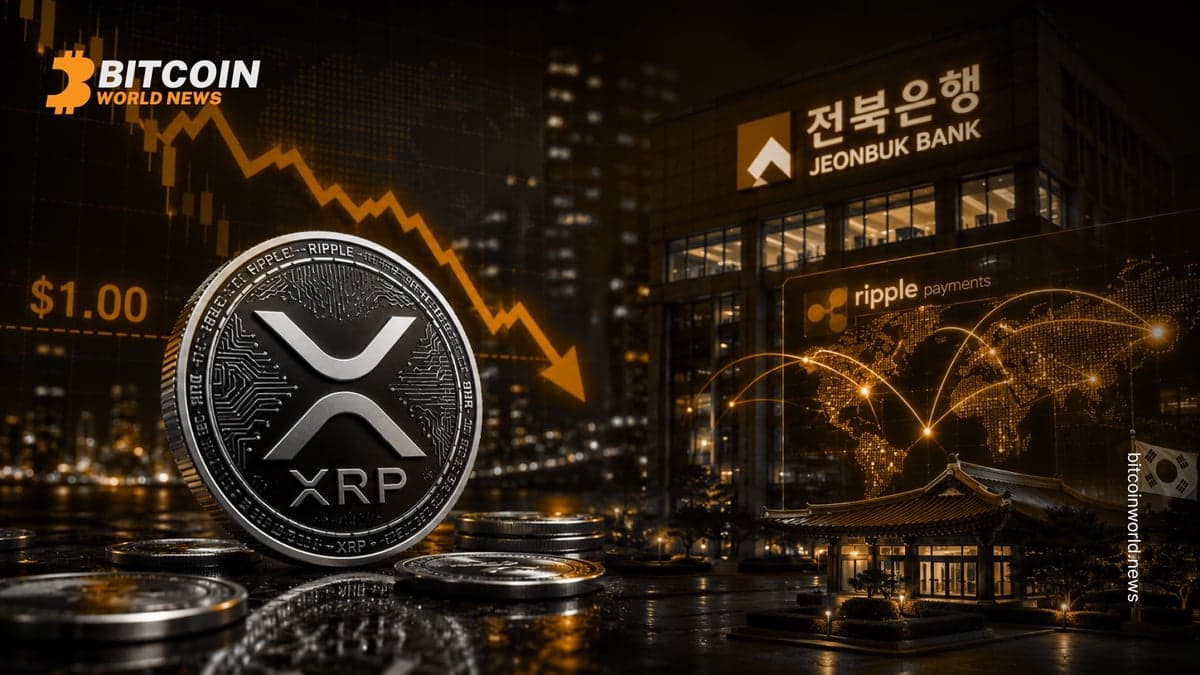 XRP Falls Below $1 as Korean Regional Bank Adopts Ripple Payments
