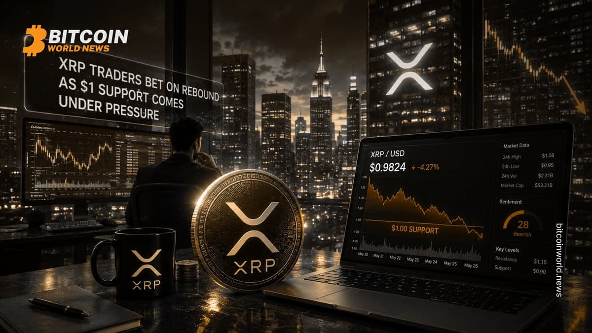 XRP Traders Bet on Rebound as $1 Support Comes Under Pressure