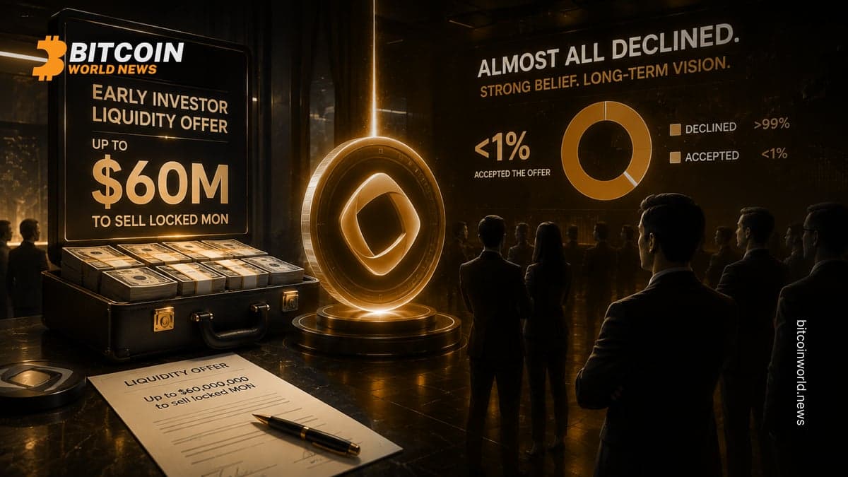 Monad Offered Early Investors Up to $60M to Sell Locked MON — Almost All Declined