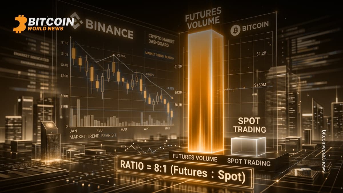 Binance Bitcoin Futures Volume Nearly 8x Spot Trading as Market Demand Weakens