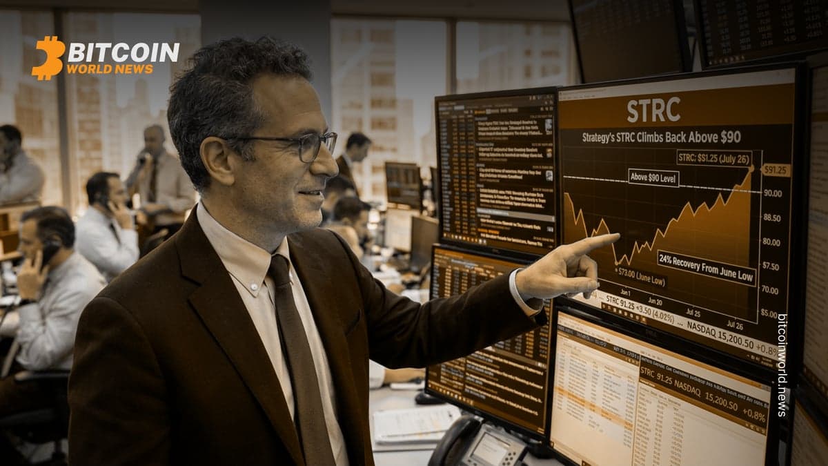 Strategy’s STRC Climbs Back Above $90 After 24% Recovery From June Low