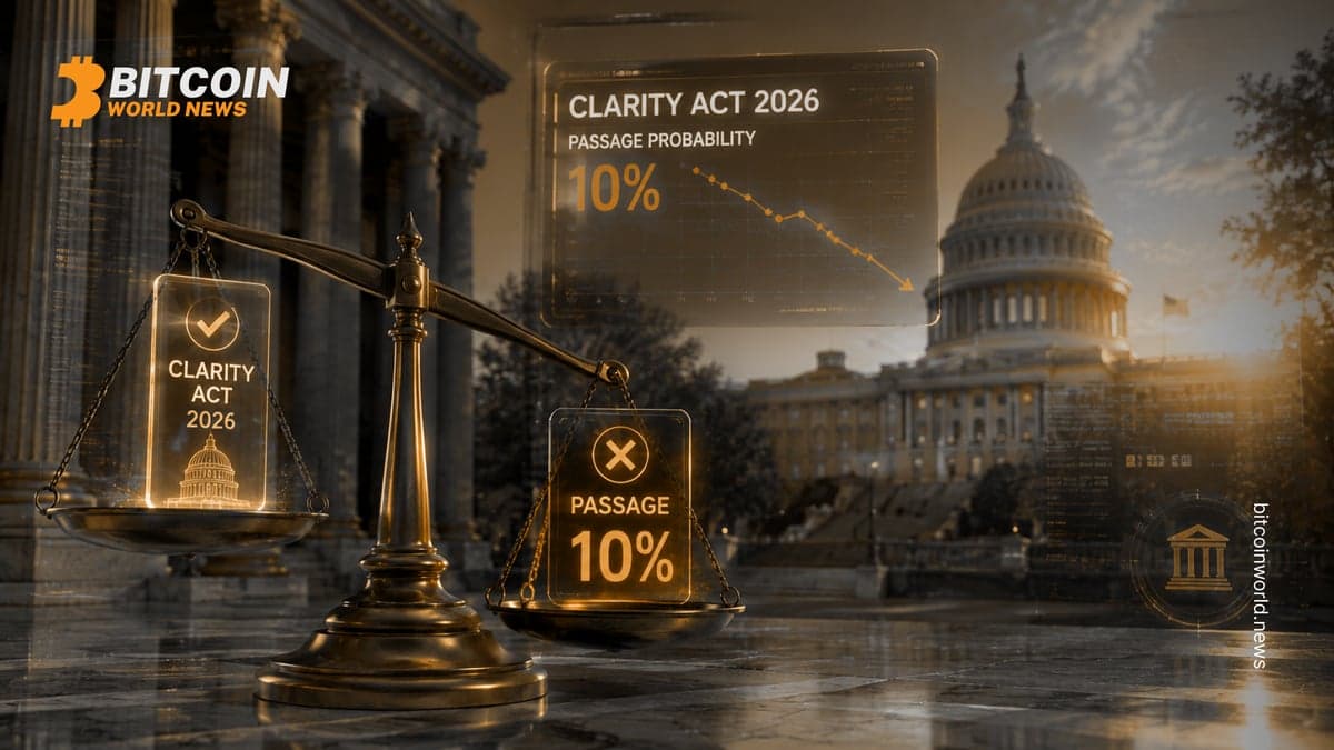 Galaxy Cuts CLARITY Act 2026 Passage Odds to 10%