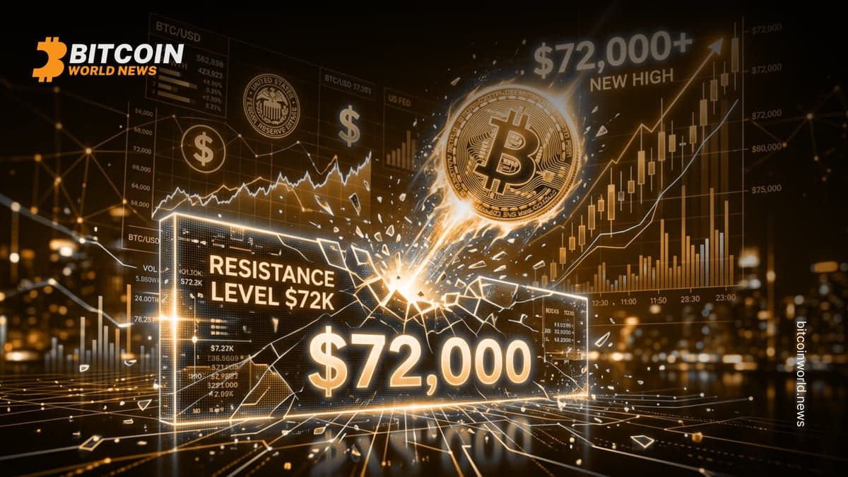 Bitcoin Rises Above $72K as Dollar Weakens