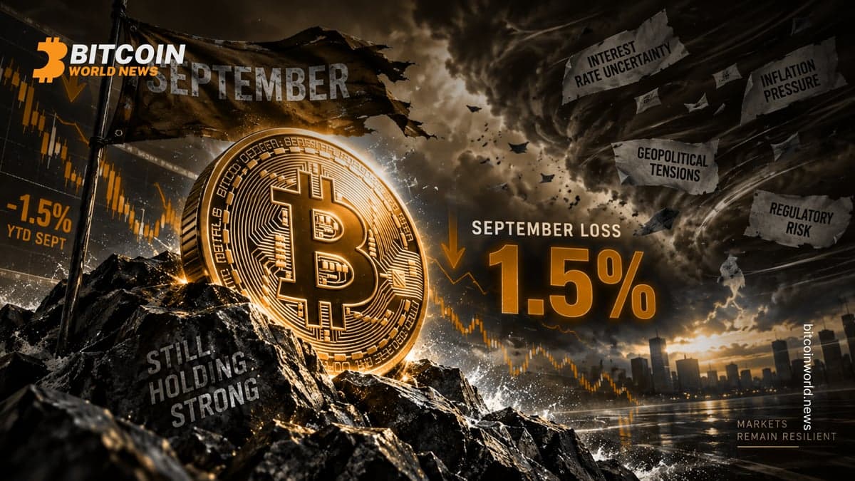 Bitcoin Holds September Loss to 1.5% amid Headwinds