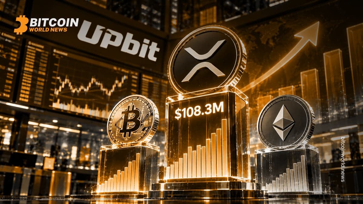 XRP Leads Upbit Volume With $108.3M, Tops Bitcoin, Ether