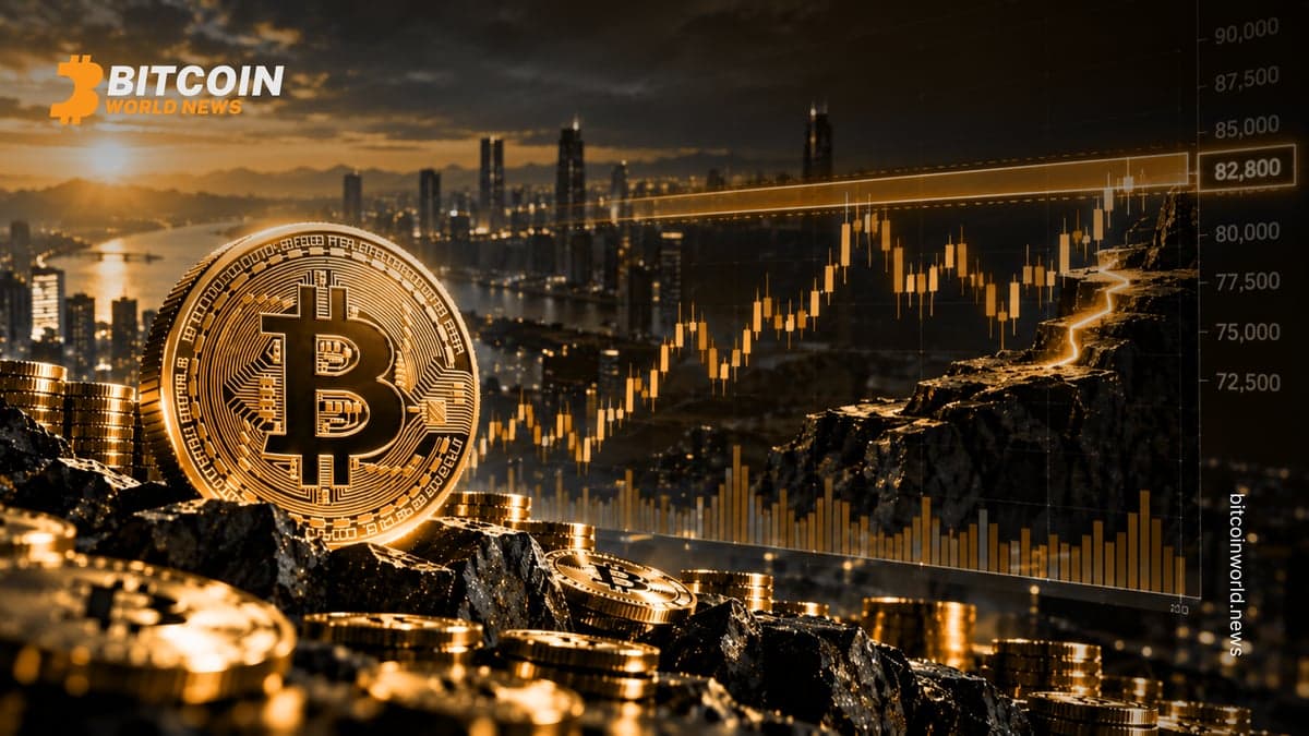 Bitcoin Price Holds Near $82,800 as Traders Watch Key Resistance