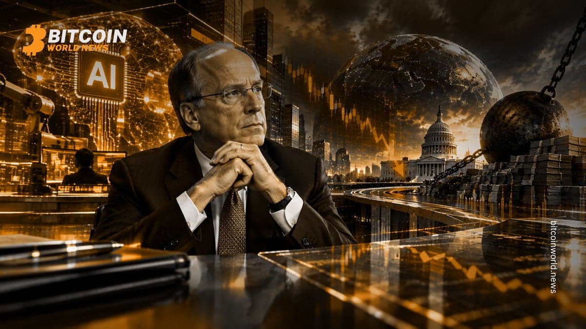 BlackRock’s Fink warns recession risk from AI halt, $40T debt
