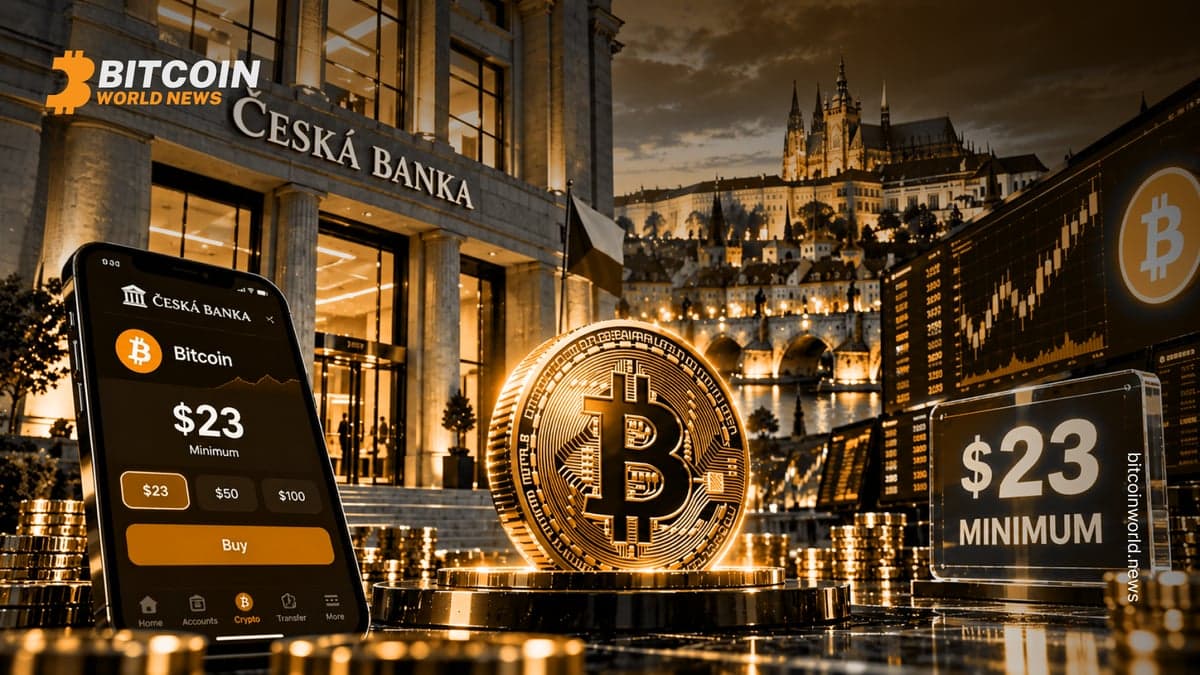 Bitcoin Trading Debuts at Czech Bank with $23 Minimum