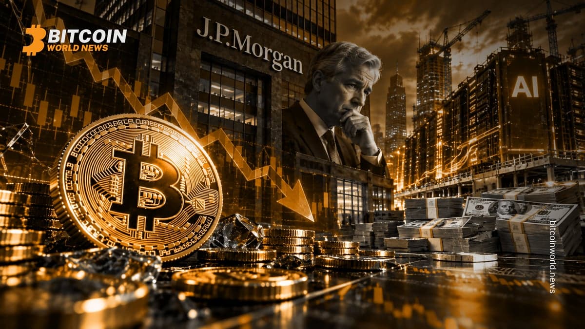 Bitcoin risk mood cools as JPMorgan flags AI funding