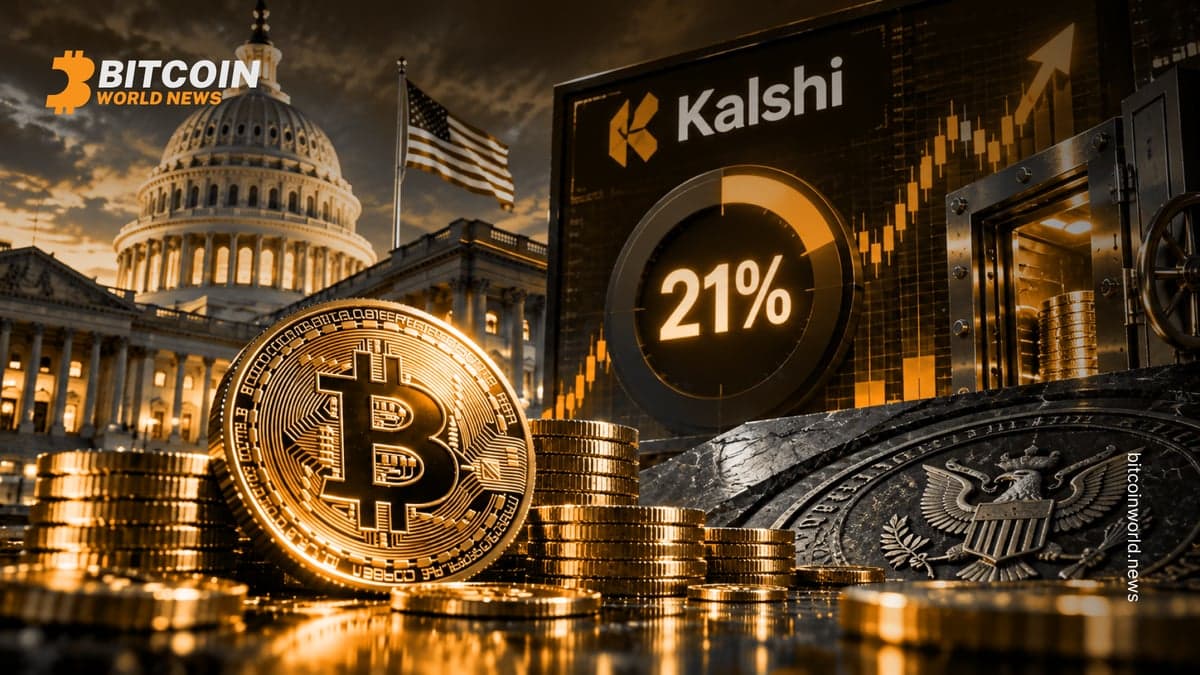 Bitcoin Odds Hit 21% for US Treasury Buy on Kalshi