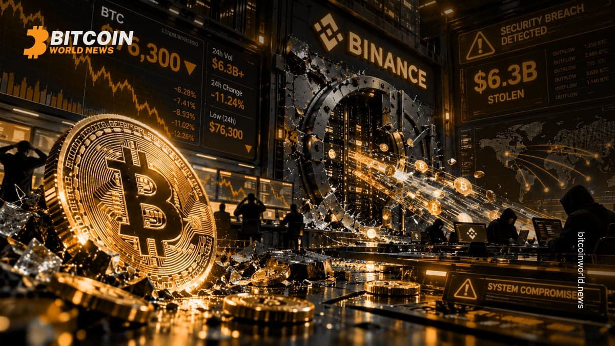 Bitcoin Dips to $76,300 as Binance Confirms $6.3B Hack