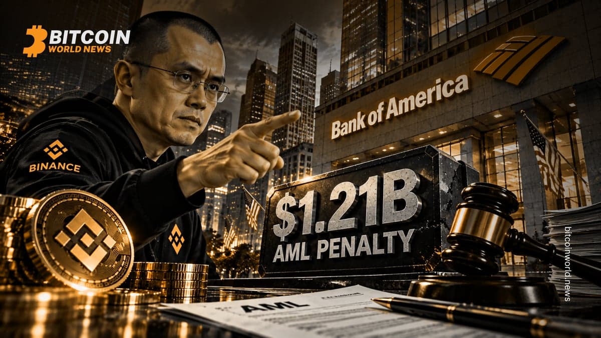CZ Targets Bank of America Over $1.21B AML Penalty