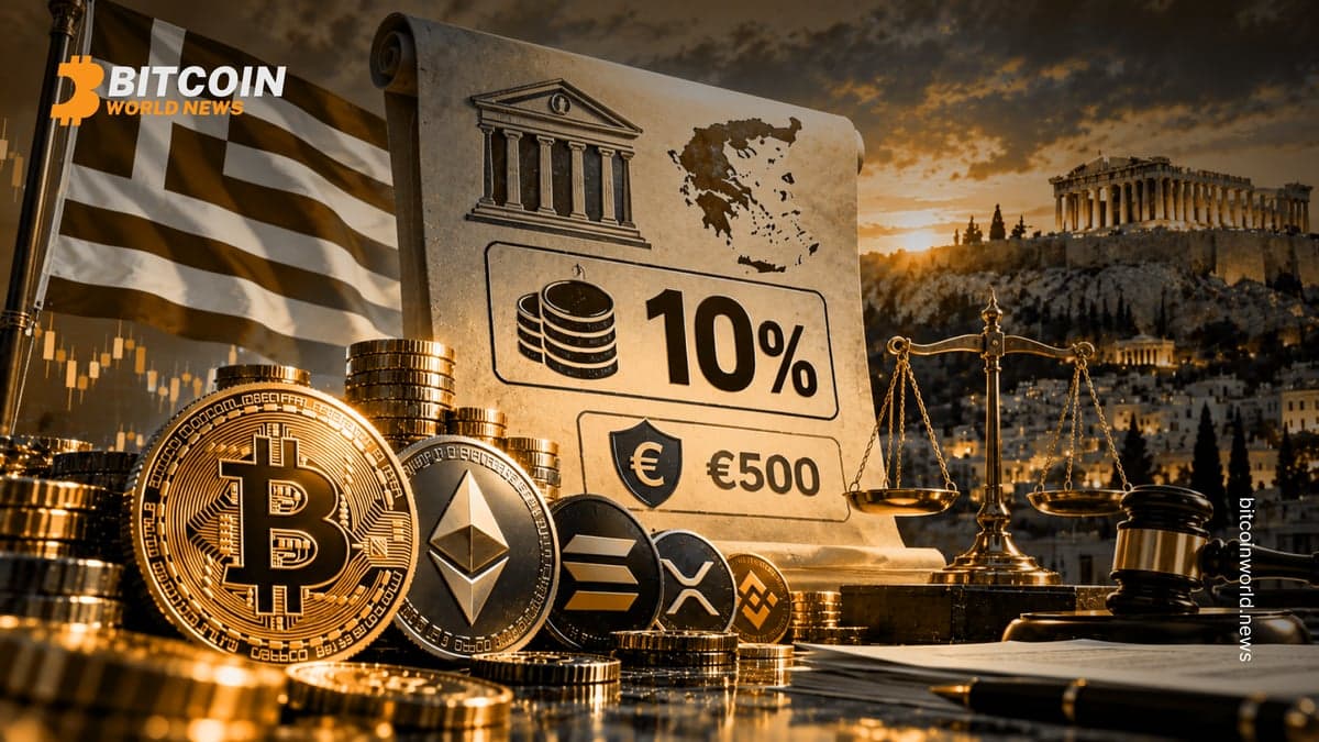 Greece plans 10% crypto tax with €500 annual exemption