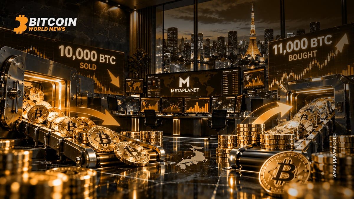Metaplanet sells 10,000 BTC, buys 11,000 to prove liquidity