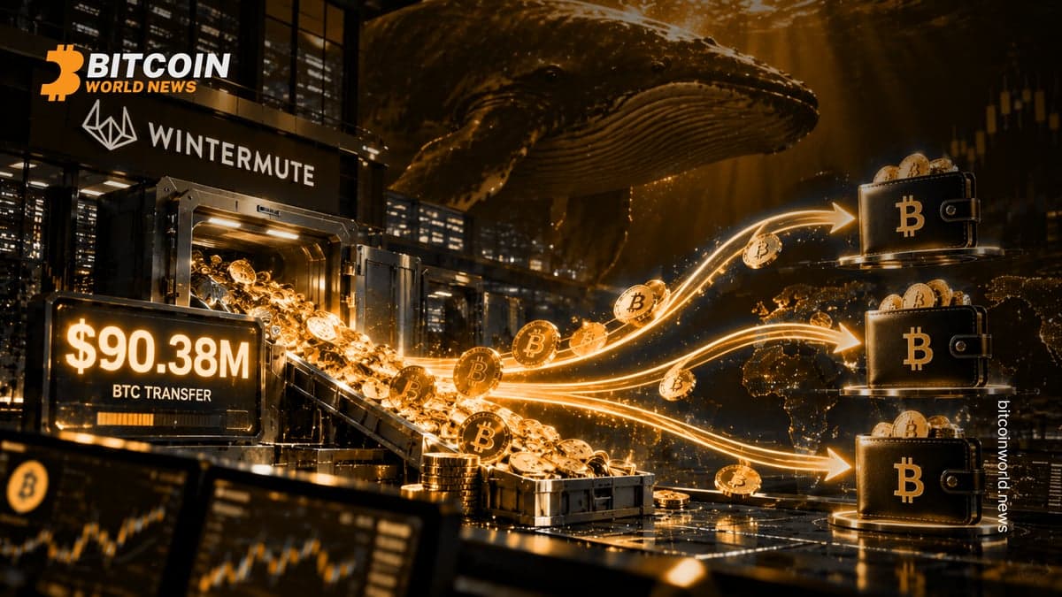 Bitcoin Whale Pulls $90.38M From Wintermute to 3 Wallets