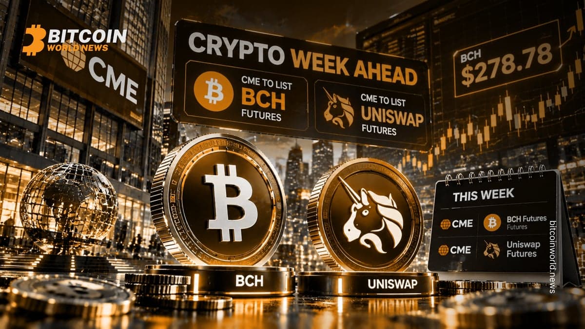 Crypto Week Ahead: CME to List BCH, Uniswap Futures; BCH at $278.78