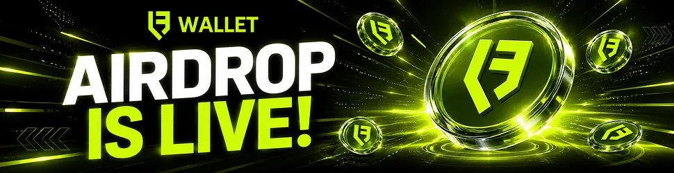 LF Wallet promotional banner offering up to 1,000,000 LF rewards with Google Play and App Store download options.