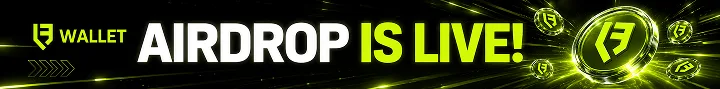 LF Wallet promotional banner offering up to 1,000,000 LF rewards with Google Play and App Store download options.