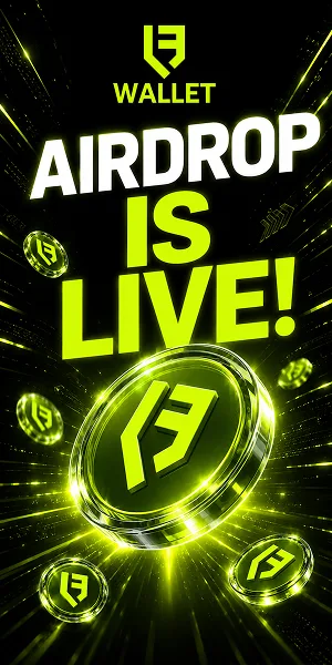 LF Wallet promotional banner offering up to 1,000,000 LF rewards with Google Play and App Store download options.